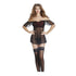 Women Sexy Sheer Lace Babydoll Strapless Sleepwear 5004