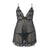 Mesh Lingerie Black Babydoll With Bows 5054