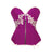 Rose Romantic Floral Pattern Overbust Corset 8166