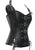 Women's Steampunk Faux Leather Corset With Buckle-Up