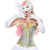 Yellow Jacquard Weave With Ruffle Trim Overbust Corset 8122