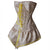Ladies Yellow Corset Dress Overbust Overlay 9120