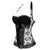 Black White Classic Overbust Side Zipper Closure Corset