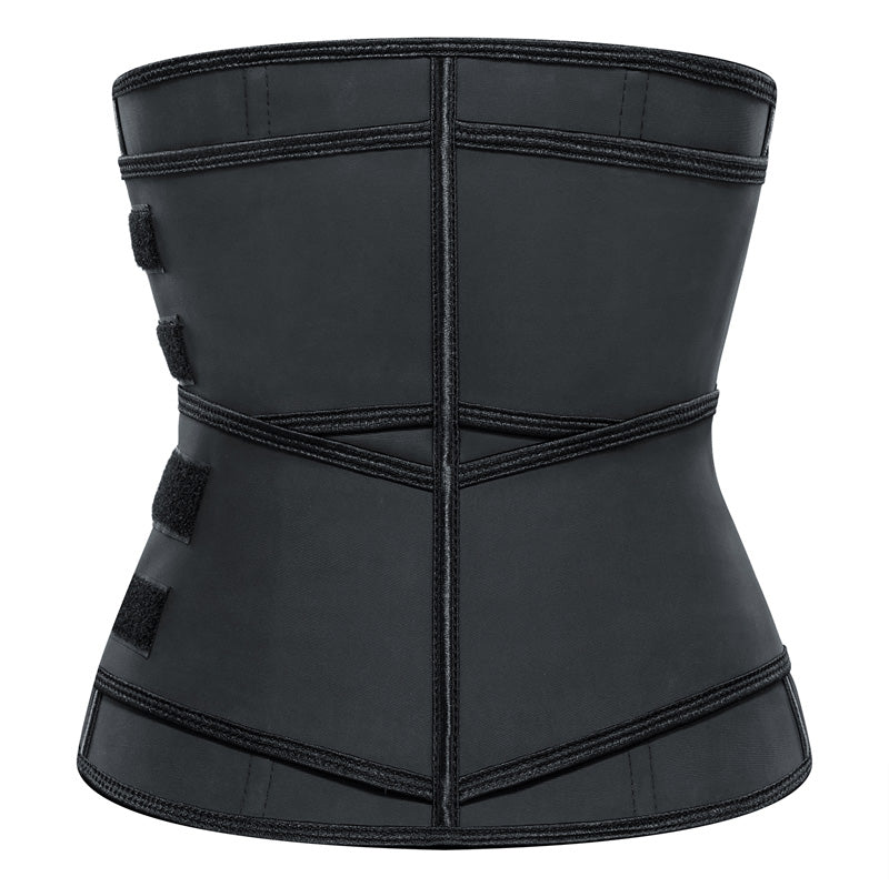 Women Firm Control Waist Trainer Girdle Latex Steel Boned Body