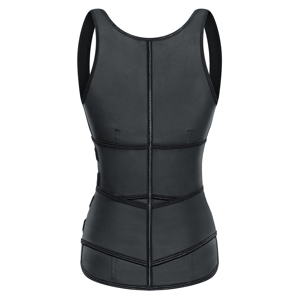 Nebility Women Waist Trainer Corset ZIPPER Vest Body Beige Size