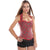 Classic Red Plaid Workout Overbust Lace Up Halter Corset