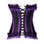 Classic Fashion Trim Pattern Bow Lace Overbust Corset