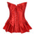 Fashion Ruffle Lace Up Front Long Corset Dresses
