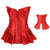 Fashion Ruffle Lace Up Front Long Corset Dresses