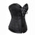 Fashion Sweetheart Zipper Closure Bustier Overbust Brocade Corset