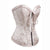 Fashion Sweetheart Zipper Closure Bustier Overbust Brocade Corset