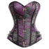 Gothic Strapless Steampunk Steel Boned Brocade Overbust Corset