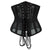 Double Steel Boned Breathable 26 Waist Training Mesh Underbust Black Corset