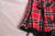 Cosplay Red Plaid Underbust Corset 9452