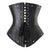 Leather Steel Boned Buckle Cupless Underbust Rivet Corset