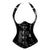 Leather Steel Boned Buckle Cupless Underbust Rivet Corset