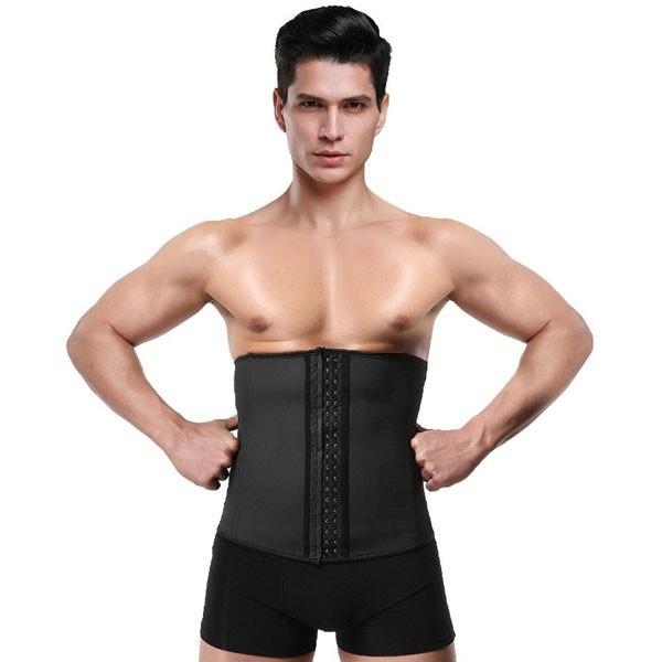 Wholesale Men's 3 Hooks Latex Waist Trainer Shapewear