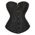 Renaissance Floral Jacquard Weave Satin Sweetheart Overbust Corset