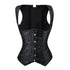 Renaissance Brocade Flower Cupless Waist Trainer Underbust Corset