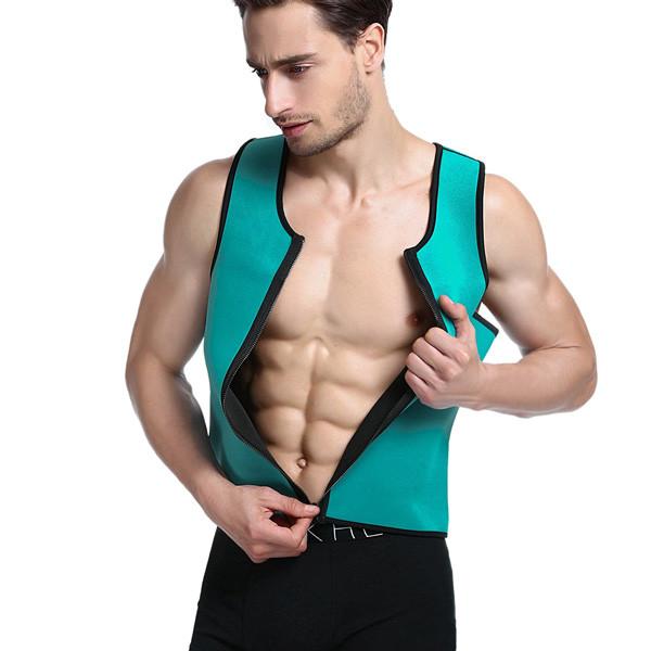 Wholesale Men's Reversible Neoprene Latex Waist Trainer Shapewear