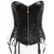 Sexy Hollow Zipper Front Faux Leather Overbust Corset