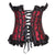 Spaghetti Strap Bowknot Ruffle Lace Polka Dot Corset