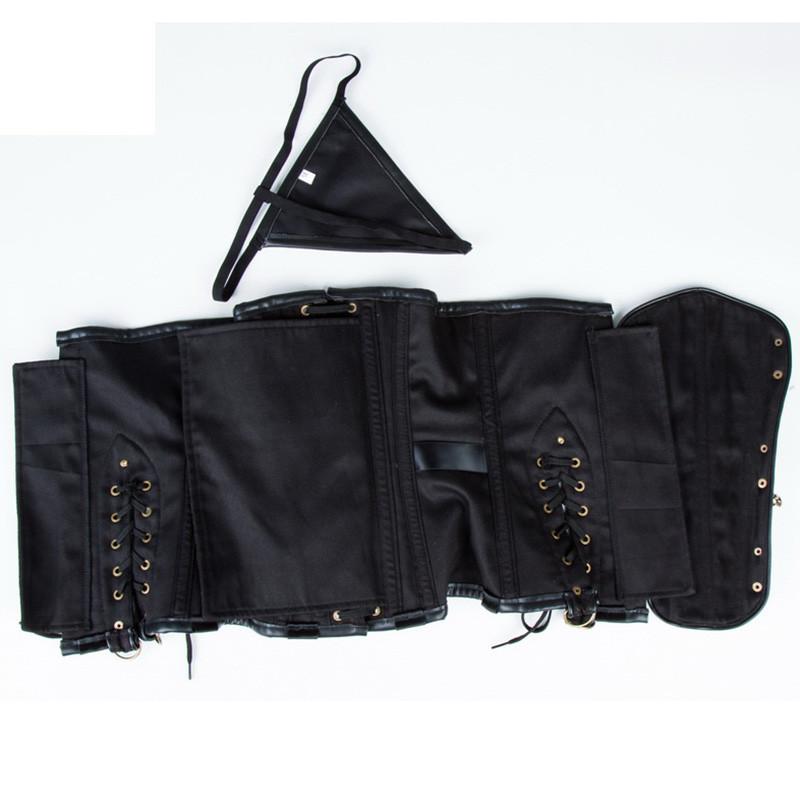 Wholesale Steampunk Chain Lace Embroidered Waist Cincher