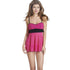 Lace Babydoll Sheer Mesh Sleepwear With Hole 5002