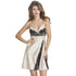 Backless Sleepwear With Lace Covered V1177