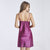 Backless Sleepwear With Lace Covered V1177