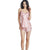 Women Spun Silk Night Dress Sleepwear Lingerie V5012