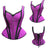 Woman Lace Trim Corset With Shoulder Stripe