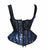 Woman Lace Trim Corset With Shoulder Stripe