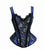 Woman Lace Trim Corset With Shoulder Stripe
