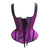 Woman Lace Trim Corset With Shoulder Stripe