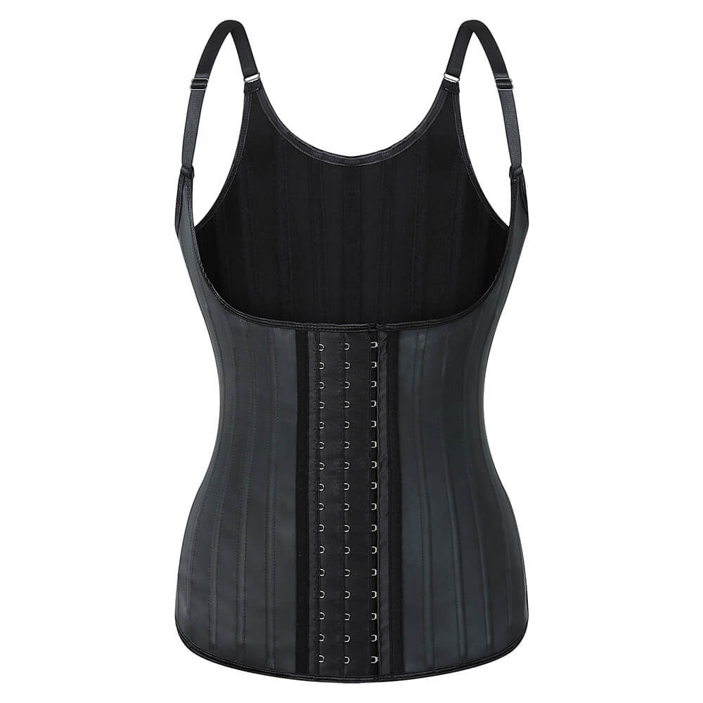 25 Steel Boned Waist Trainer Latex Body Shaper Vest – TOPBWH