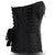 Women's Fashion Brocade Steampunk Front Zip Up Corset