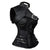 Steampunk Halter Buckles One-shoulder Ruffle Overbust Corset