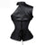 Steampunk Halter Buckles One-shoulder Ruffle Overbust Corset