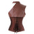 Steampunk Halter Buckles One-shoulder Ruffle Overbust Corset