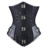 Steampunk Gothic Victorian Underbust Clasp Buckles Brocade Corset