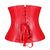 Zipper Front Faux Leather Overbust Corset Bustier Tops
