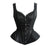 Woman Lace Trim Corset With Shoulder Stripe