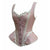 Woman Lace Trim Corset With Shoulder Stripe