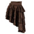 Brown Steampunk Gothic Skirt High Low Skirt