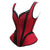 Woman Lace Trim Corset With Shoulder Stripe