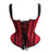 Woman Lace Trim Corset With Shoulder Stripe