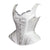 Woman Lace Trim Corset With Shoulder Stripe